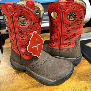 Twisted X Boots Red and Brown Western Boots Cowboy Boot